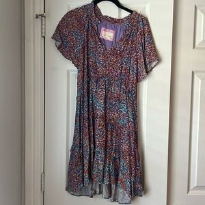 Anthropology floral dress